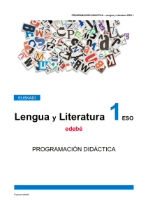 PROGRAMACIÓN DIDÁCTICA – Lengua y Literatura ESO 1 Lengua
