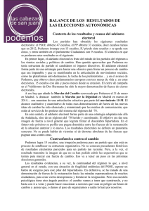 ELECCIONES AL CONSEJO ESCOLAR (enero 2005)