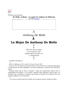 De Mello, Anthony - Lo mejor de Anthony de Mello