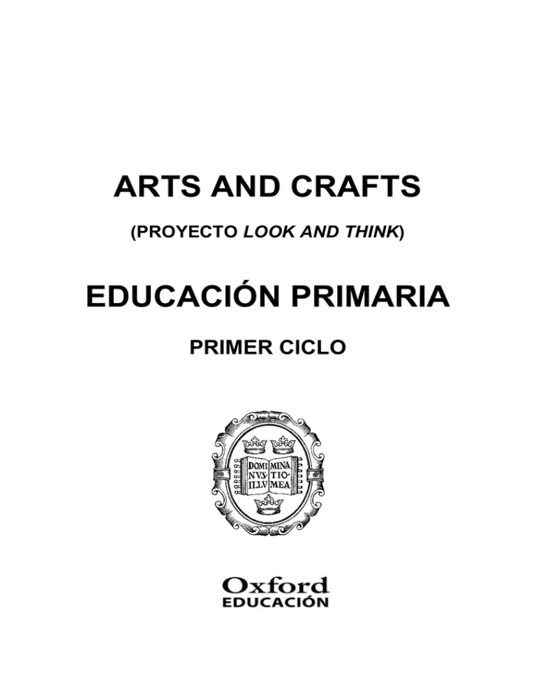 Programaci n Arts And Crafts Primer Ciclo Castellano