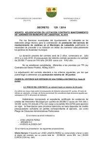 decreto 129 / 2014