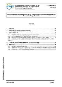 Procedimiento Existencias Mínimas Seguridad en Plantas