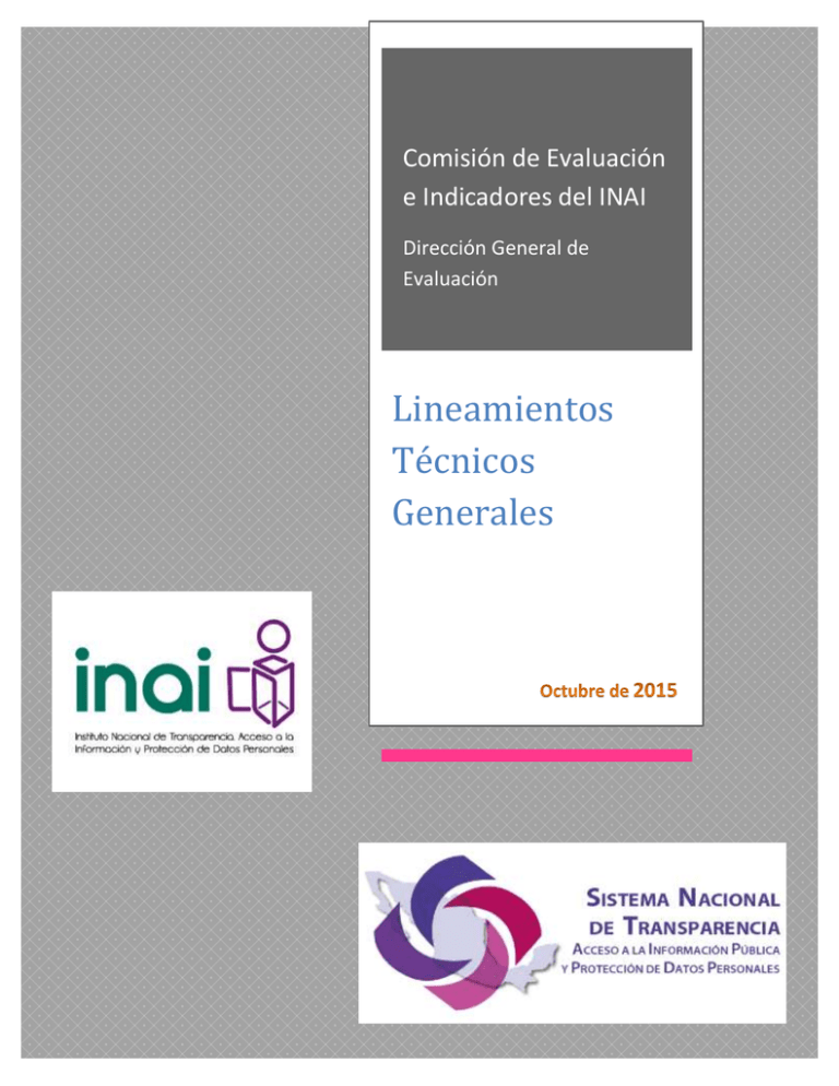 Lineamientos Técnicos Generales Para La Publicación Y