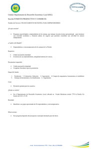 Unidad: Departamento de Desarrollo Económico Local (DEL)