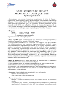 INSTRUCCIONES DE REGATA AUDO / AULA – LASER y OPTIMIST