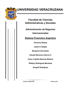 Estructura del Sistema Financiero de Argentina
