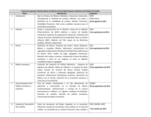 Temario propuesto Cátedra Banco de México