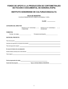 hoja de registro - Instituto Sonorense de Cultura