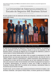 Salamancartvaldia 14-05-2015 Presentación de IME Business School