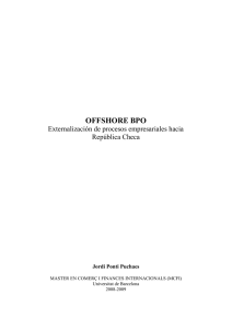 OFFSHORE BPO - Master en Comercio y Finanzas Internacionales