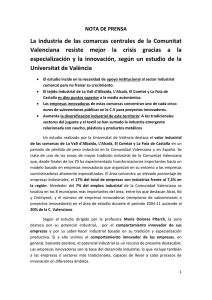 Nota de prensa 26 marzo 2015 Industria Comarcas Centrales ()