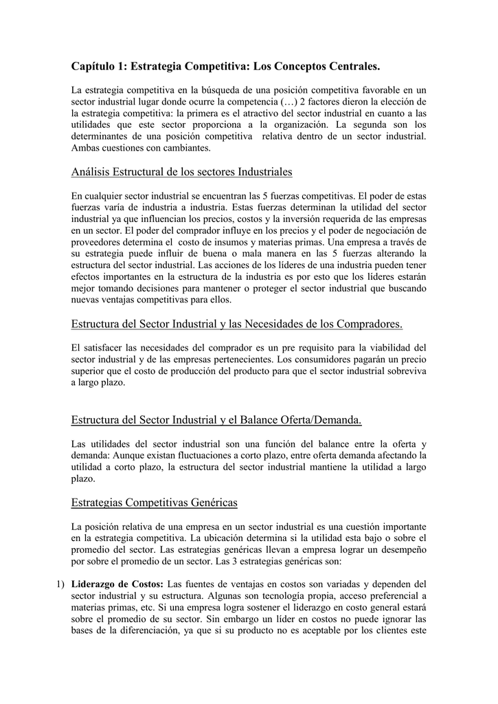 Capitulo 1 PORTER