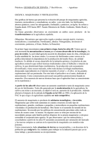 2º Bachillerato  GRÁFICA  MAQUINARIA Y FERTILIZANTES.