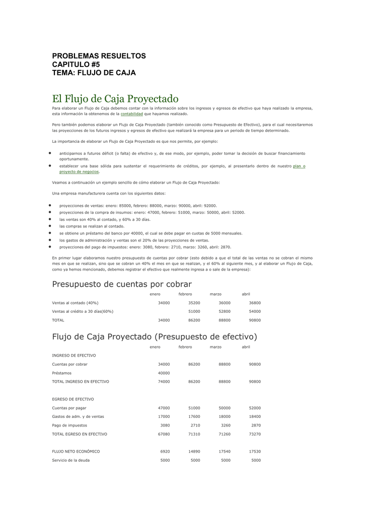 Problemas Resueltos Flujo De Caja 266