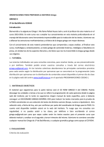 cidead ORIENTACIONES PARA PREPARAR LA MATERIA Griego II