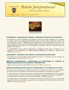 Boletín Jurisprudencial n.° 5 - Mayo 2015