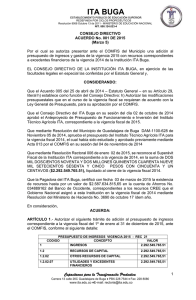 Acuerdo 001 de 2015 - Incorporación Excedentes Financieros