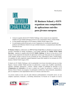 Nota de prensa - EU Mobile Challenge