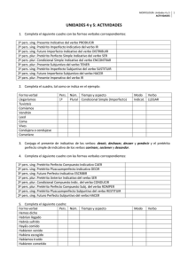 UNIDADES 4 y 5: ACTIVIDADES