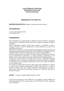 Ord.Nº 047-2012-Regulación de la contratación