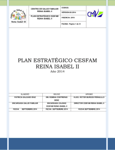 PLAN ESTRATÉGICO CESFAM REINA ISABEL II