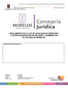 reglamento de la ley de igualdad de derechos y oportunidades