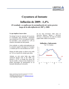 Inflación de 2009: -1,4%