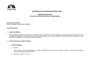 UNIVERSIDAD AUTÓNOMA METROPOLITANA  UNIDAD IZTAPALAPA División de Ciencias Sociales y Humanidades