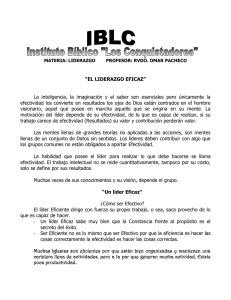 EL LIDERAZGO EFICAZ IBLC.