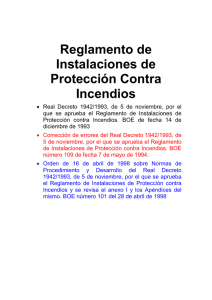 ripci (reglamento de instalaciones de proteccion contra