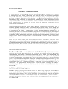 El concepto de política - Páginas Personales UNAM