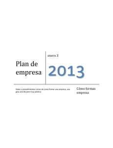 2013 Plan de empresa enero 3