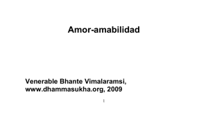 Amor-amabilidad Venerable Bhante Vimalaramsi, www