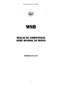 WSB Reglas de Competición