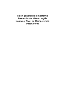 Visión general de la California Desarrollo del Idioma Inglés Normas