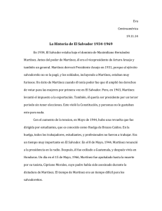 La Historia de El Salvador 1934-1969
