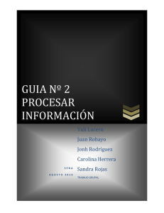 GUIA Nº 2 PROCESAR INFORMACIÓN