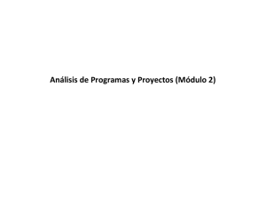 Análisis de Programas y Proyectos (Módulo 2)