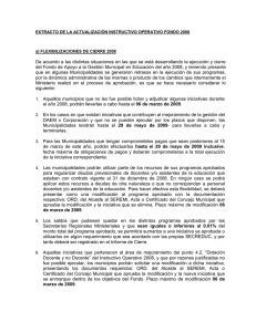 a) FLEXIBILIZACIONES DE CIERRE 2008