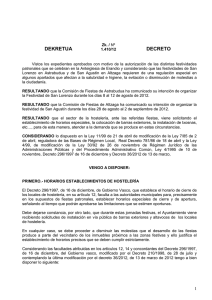 Decreto Fiestas