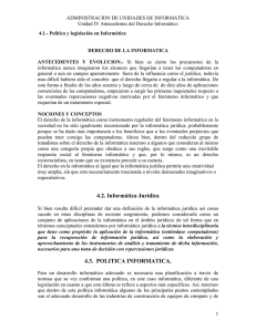 UNIDAD IV Antecedentes del derecho Informático.