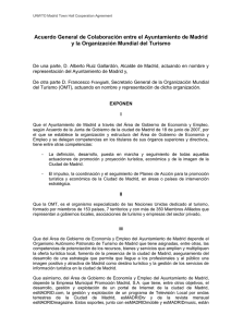 Acuerdo General de Colaboración entre el Ayuntamiento de Madrid