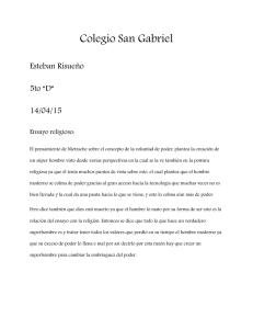 Colegio San Gabriel Esteban Risueño 5to “D” 14/04/15 Ensayo
