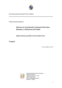 Informe de la Institución Nacional de Derechos Humanos y