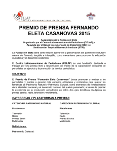 bases del Premio de Prensa Fernando Eleta Casanovas