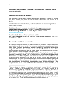 Del periodismo cinematogr&aacute;fico militante al audiovisual noticioso de