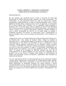 Carta Abierta a Marcelo González, director de Panorama