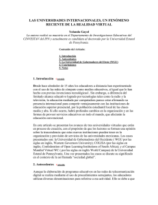 Las universidades internacionales, un fenomeno reciente de la