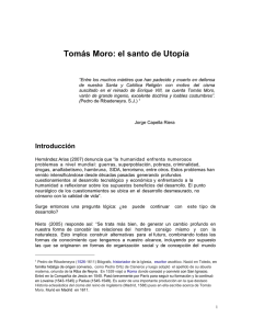 Blog 1 Tomás Moro el santo de Utopía