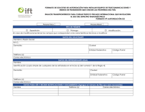 Formato IFT Autorización D2